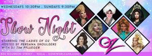 Sunday Funday SHOW NIGHT Starring the Ladies of Oz