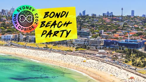 Sydney WorldPride 2023 Bondi Beach Party